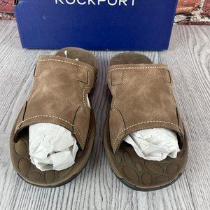 Rockport Men's Hayes Slide Sandal, Taupe, 8